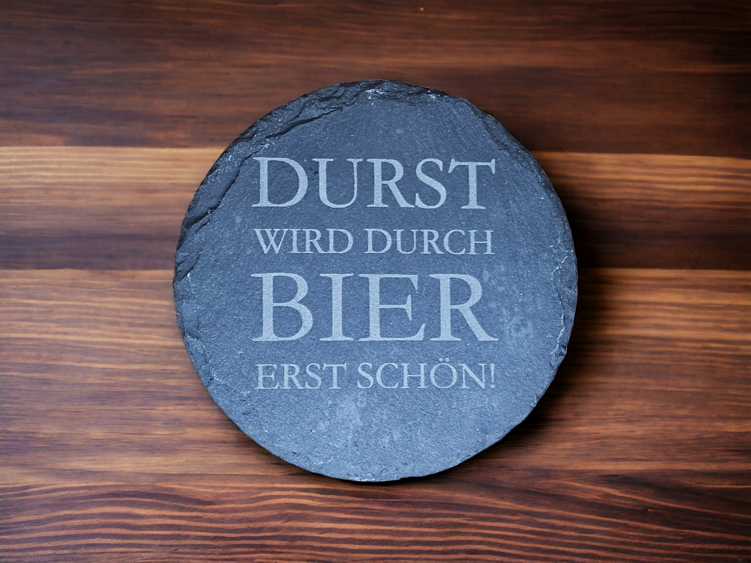 Untersetzer Schiefer Bier