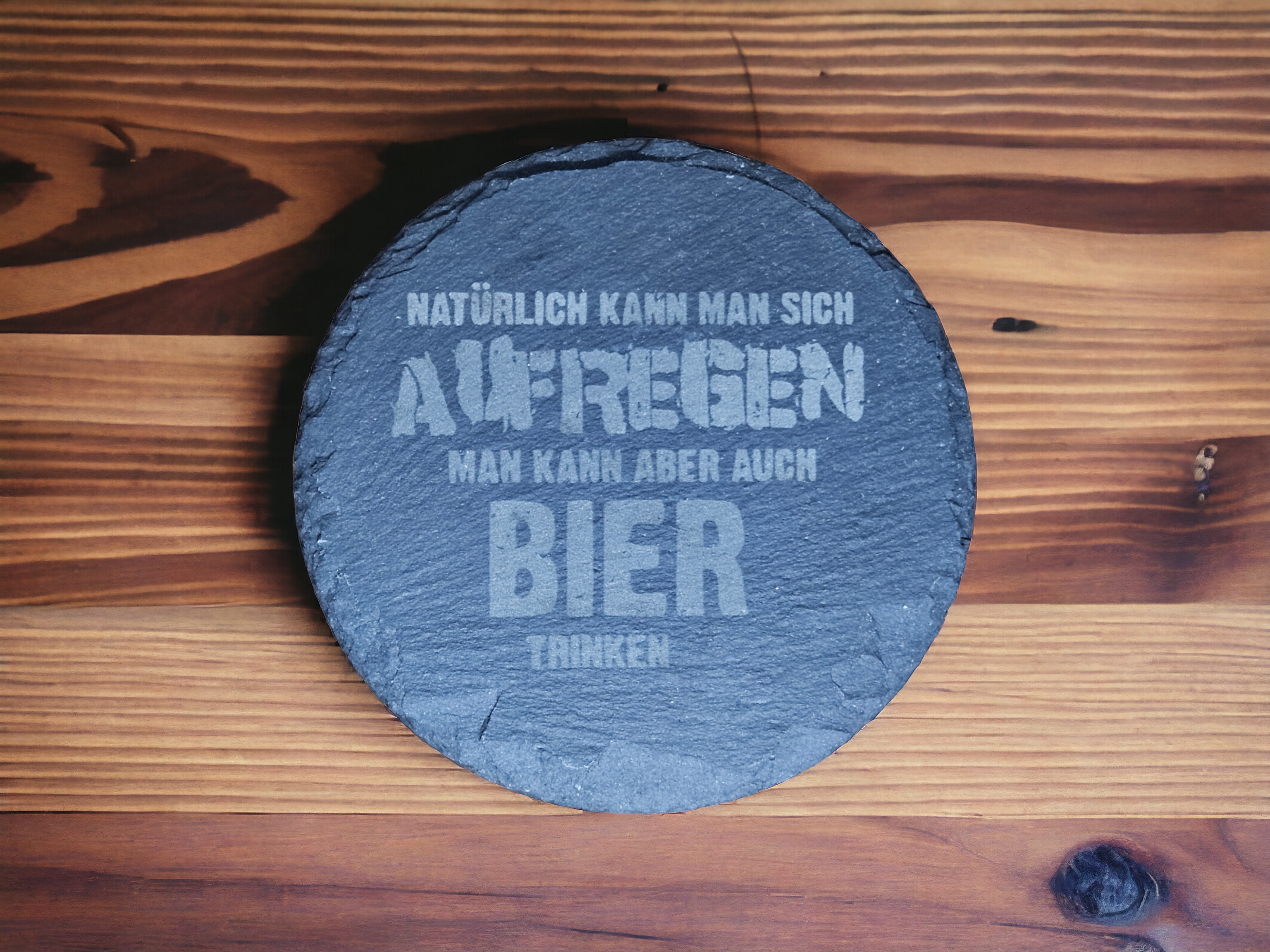 Untersetzer Schiefer Bier