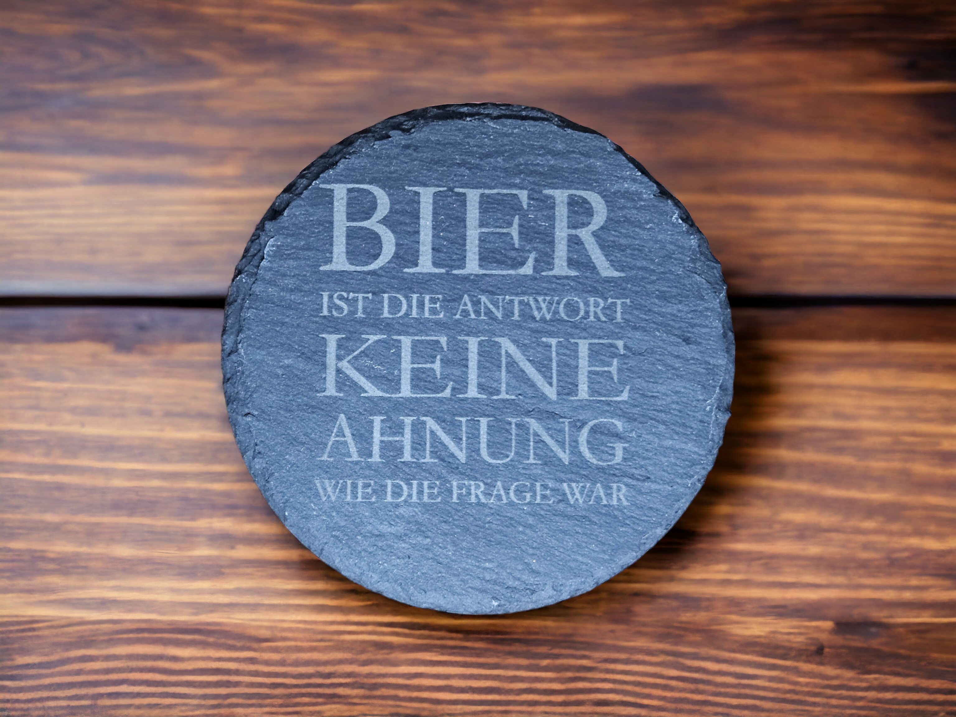 Untersetzer Schiefer Bier